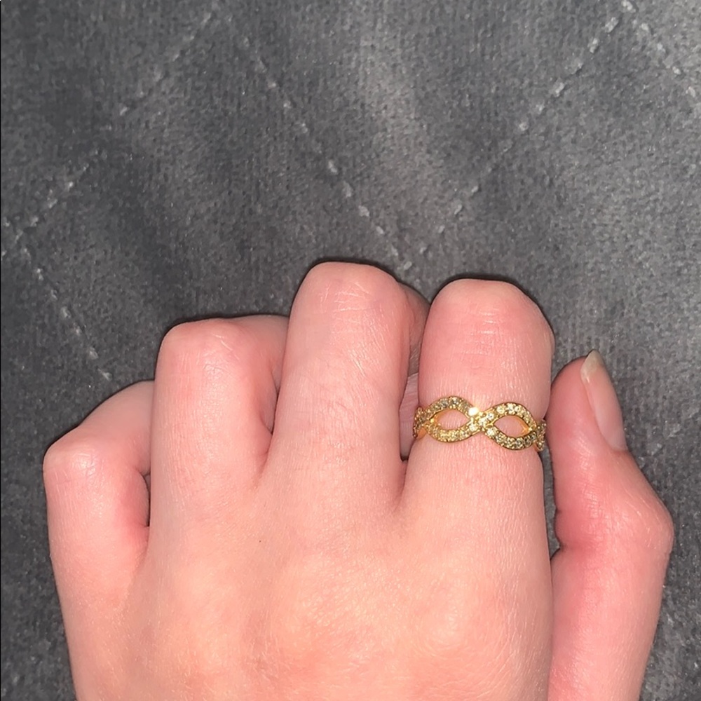 Gold infinity ring